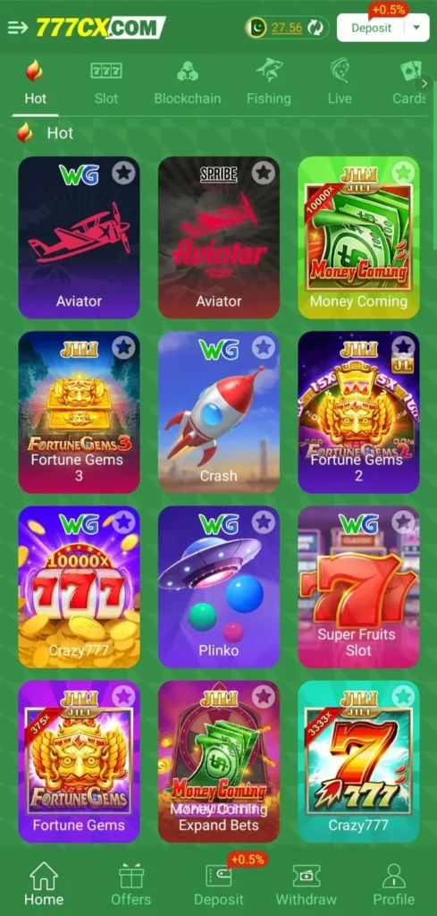 777CX Game